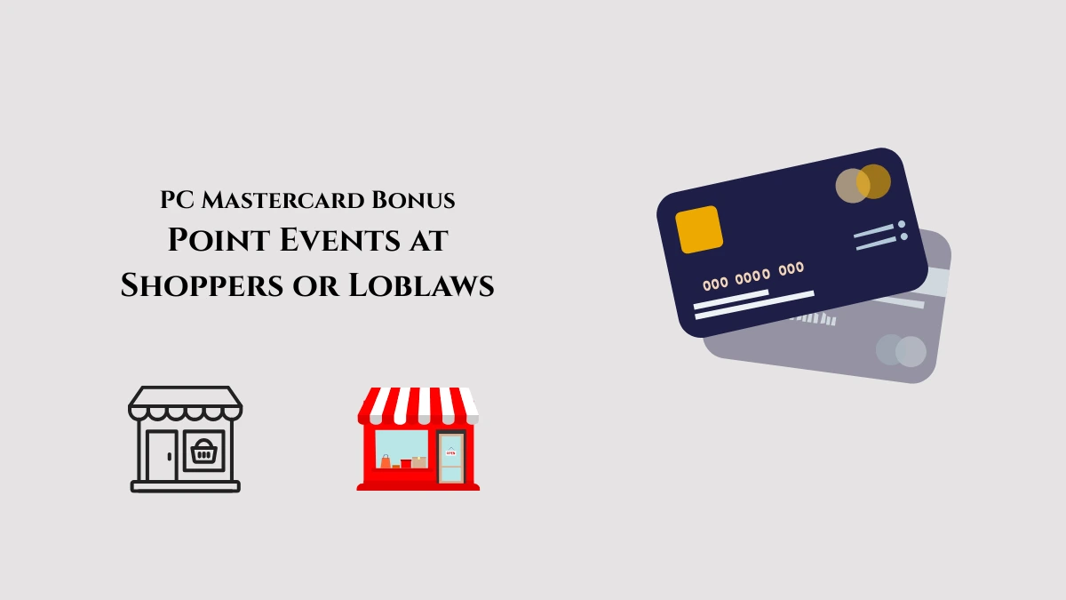 PC Mastercard Bonus Point Events at Shoppers and Loblaws